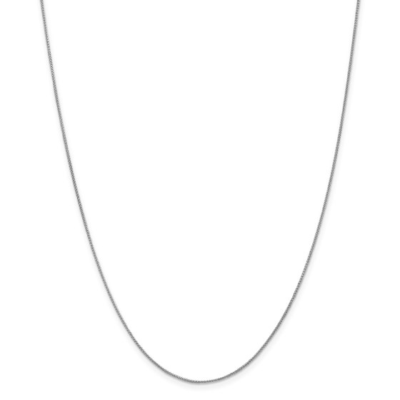 14k White Gold 0.80 mm Spiga Pendant Chain Necklace - 16 in. 14k White Gold 0.80 mm Spiga Pendant Chain Necklace - 16 in.